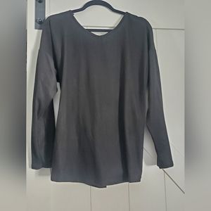 Never worn, Black criss-cross back, long sleeved shirt